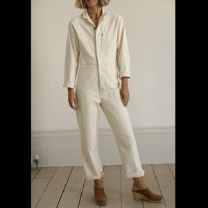 Caron Callahan Fincher Jumpsuit in Cream Size M